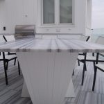 Dining - Marble and Starboad Rectangular Roof Deck Dining Table LBI NJ