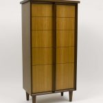 Furniture - Walnut and American Cherry Mid-Century Modern Tall Chest 2014 Main Line PA
